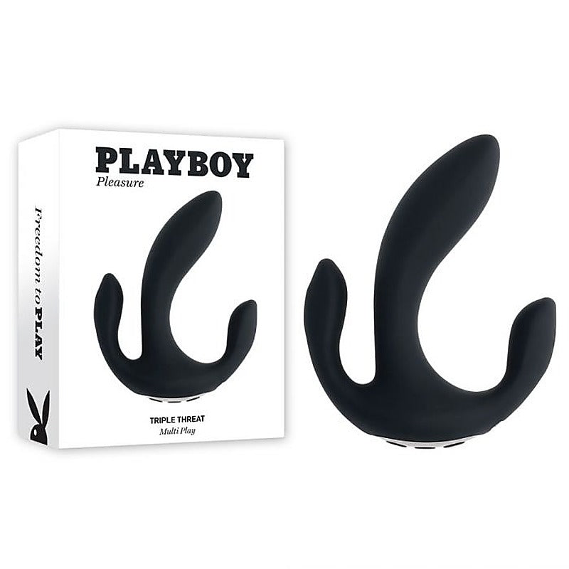 Playboy Pleasure TRIPLE THREAT Multi Play Vibrator - G-Spot Vibrators