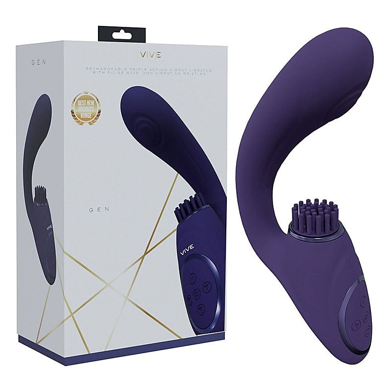 Vive Gen Triple Motor G-Spot Vibrator by Shots Toys - Clit Ticklers and Pulsators