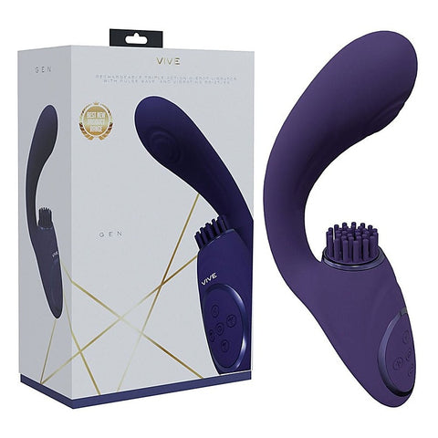 Vive Gen Triple Motor G-Spot Vibrator by Shots Toys - Clit Ticklers and Pulsators