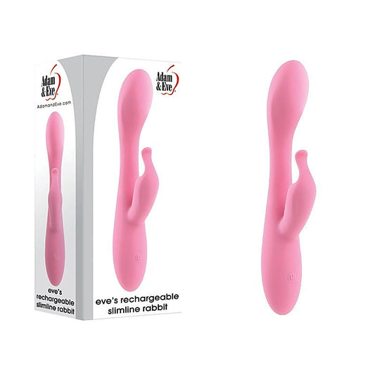 Rechargeable Slimline Rabbit by Adam & Eve Sextoys - Rabbit Vibrators