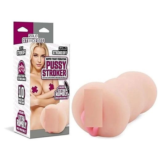 Zolo Stroke Off Super Tight Vibrating Pussy Stroker by Xgen Products - Realistic Butts And Vaginas