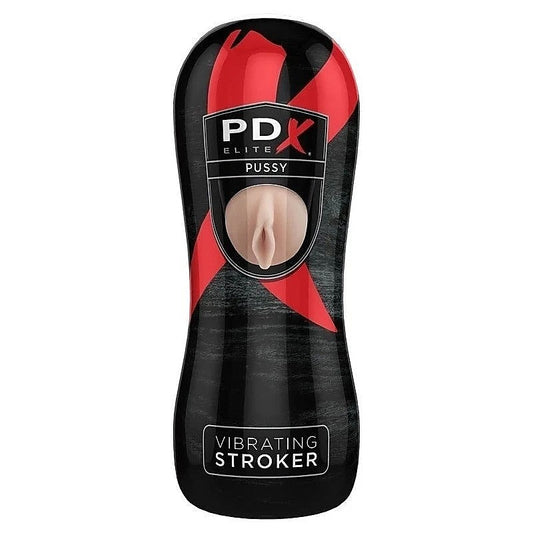 PDX Elite Multi Functions Vibrating Stroker - Realistic Butts And Vaginas