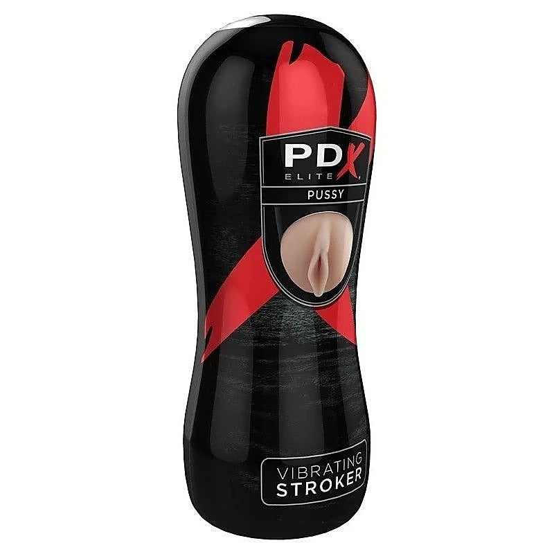 PDX Elite Multi Functions Vibrating Stroker - Realistic Butts And Vaginas
