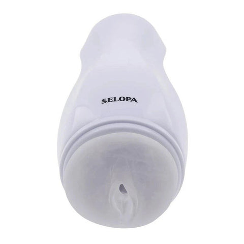 Evolved Selopa PLEASURE CAN Male Masturbator with 10 Vibration Modes - Realistic Butts And Vaginas