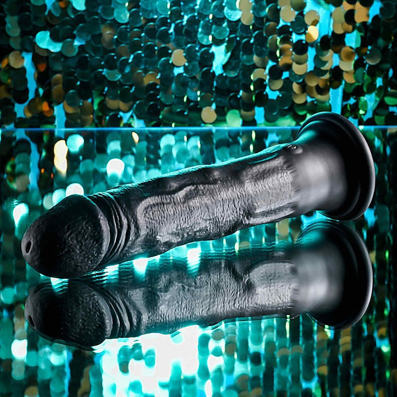 BLACK THUNDER Vibrating Dildo by Evolved - Realistic Dildos