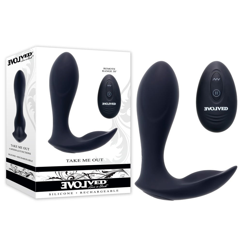Evolved TAKE ME OUT Dual Motor Wearable Vibrator with Remote Control - - Remote Control Vibrators