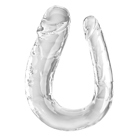 King Cock Clear Double Trouble Realistic Dildo - Realistic Dildos