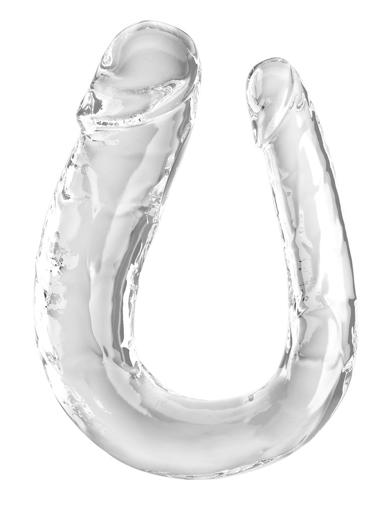 Pipedream Products King Cock Clear Double Trouble Realistic Dildo Dual Ended - - Realistic Dildos