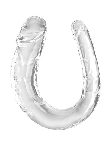 Pipedream Products King Cock Clear Double Trouble Realistic Dildo Dual Ended - Realistic Dildos