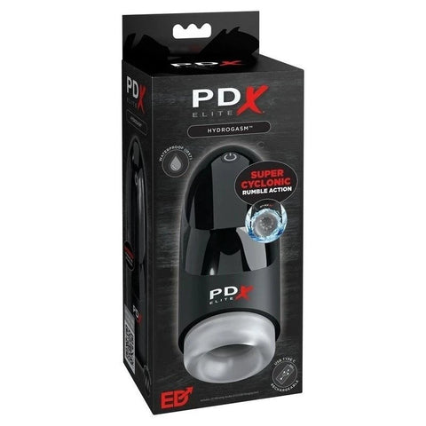 Pipedream Products PDX Elite Hydrogasm Rumbling Male Masturbator - Masturbators and Strokers