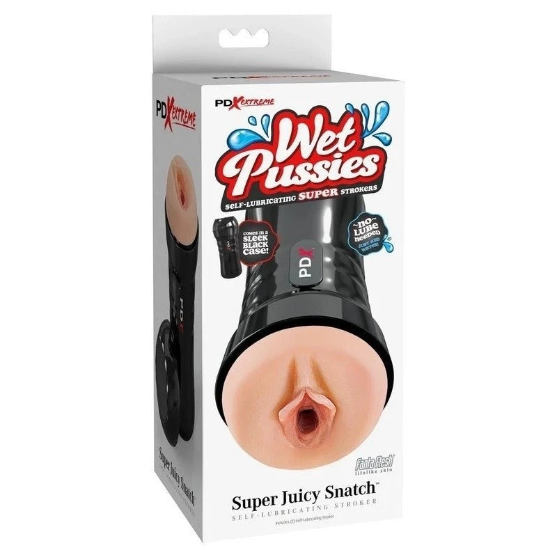 Pipedream Products PDX Extreme Wet Pussies Super Juicy Snatch Male Stroker - Light - Realistic Dildos
