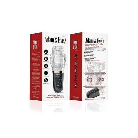 Adam & Eve Dual Vibration Thrusting Male Masturbator with Rotation Functions - Masturbators and Strokers