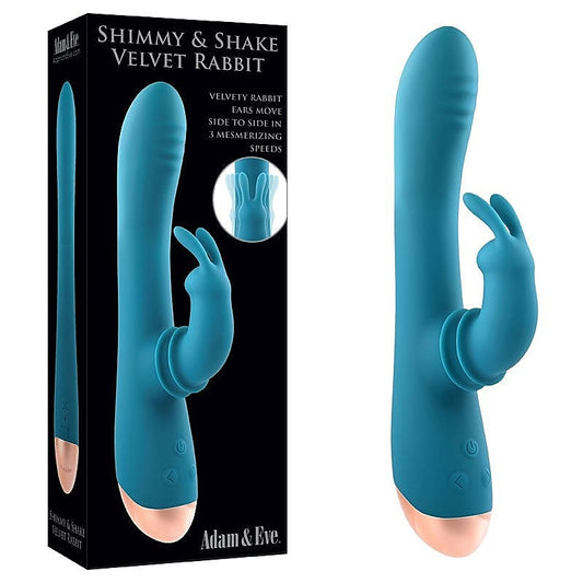 Shimmy & Shake Velvet Rabbit by Adam & Eve - Rabbit Vibrators