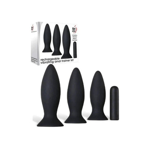 Adam & Eve Deluxe Vibrating Anal Exploration Kit with 9 Vibration Modes - Butt Plugs