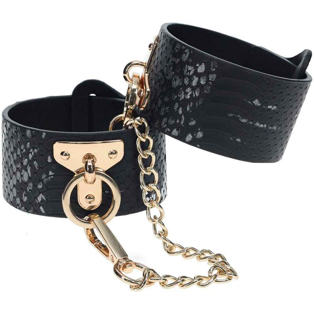 Shots Toys Luxurious Leather Bondage Cuffs OUCH! FLORENCE Collection Premium - - Cuffs and Restraints