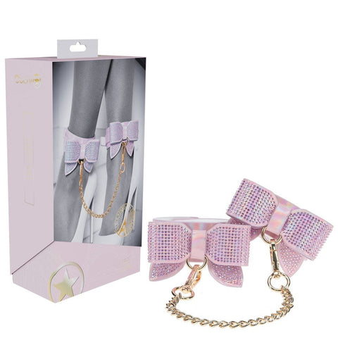 Shots Toys Parisian Inspired Bondage Leg Cuffs Adjustable Leather Restraints - Cuffs and Restraints