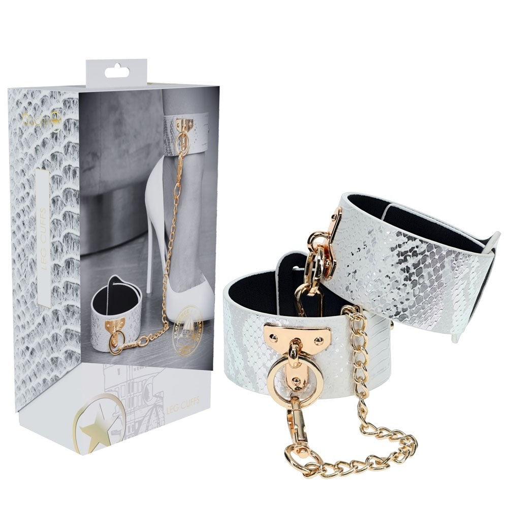 Shots Toys OUCH! FLORENCE BDSM Play Leg Cuffs Premium Bondage Restraints - - Cuffs and Restraints