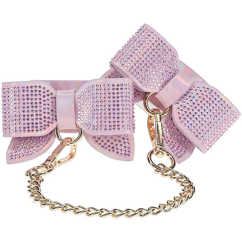 Luxurious Leather Bondage Cuffs by Shots Toys - Cuffs and Restraints