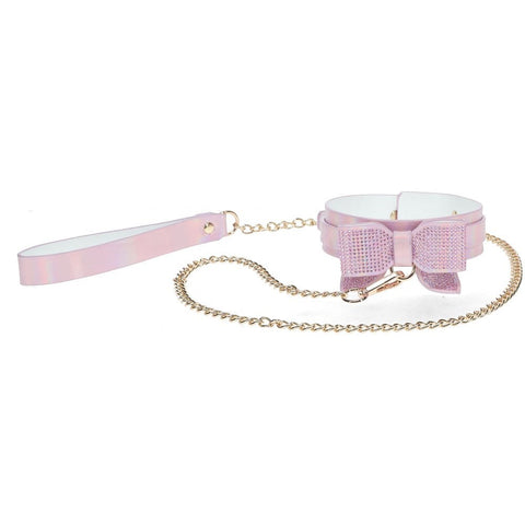 Shots Toys OUCH! PARIS BDSM Collar & Leash Premium Leather Power Play Set - Bondage Kits