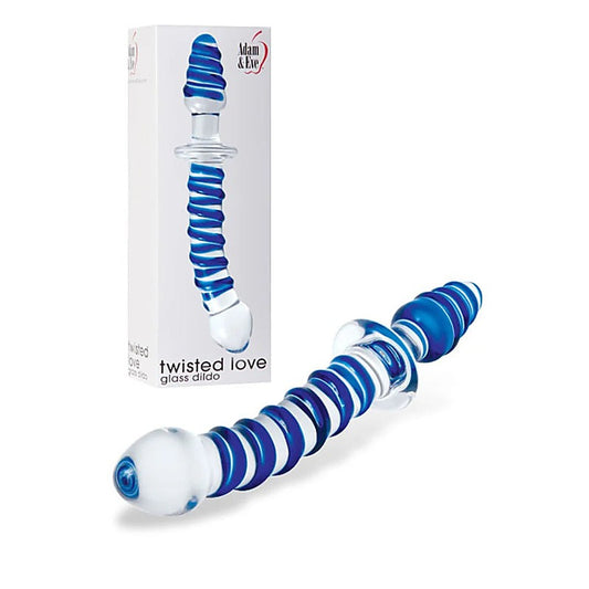 Twisted Love Glass Dildo by Adam & Eve - Glass Sex Toys