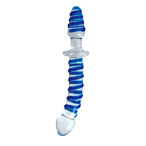Adam & Eve Twisted Love Glass Dildo with Dual Ended Design - Glass Sex Toys