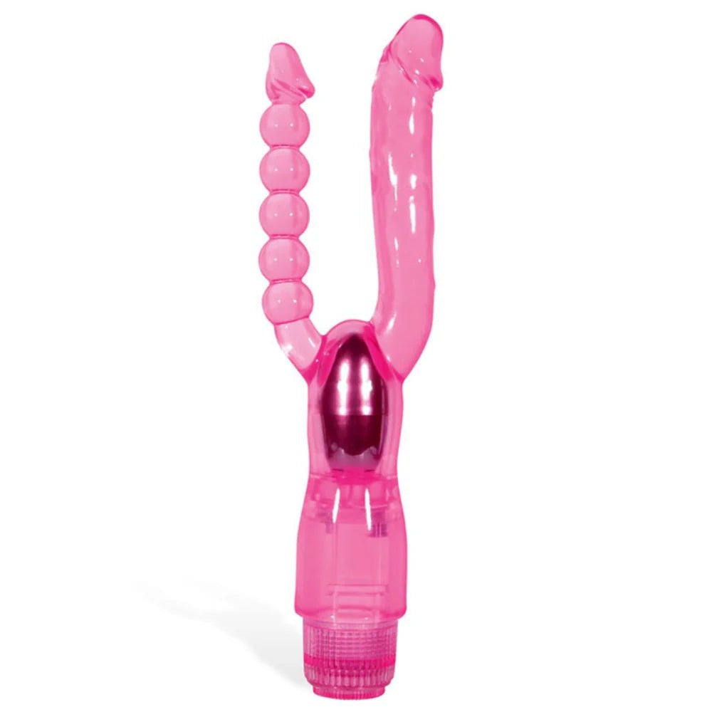Adam & Eve Dual Delight Vibrator Dual Stimulation - Anal Beads and Balls