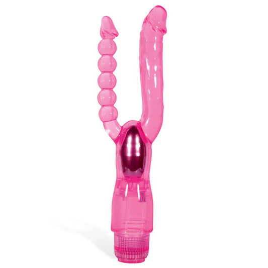 Adam & Eve Dual Delight Vibrator Dual Stimulation - - Anal Beads and Balls