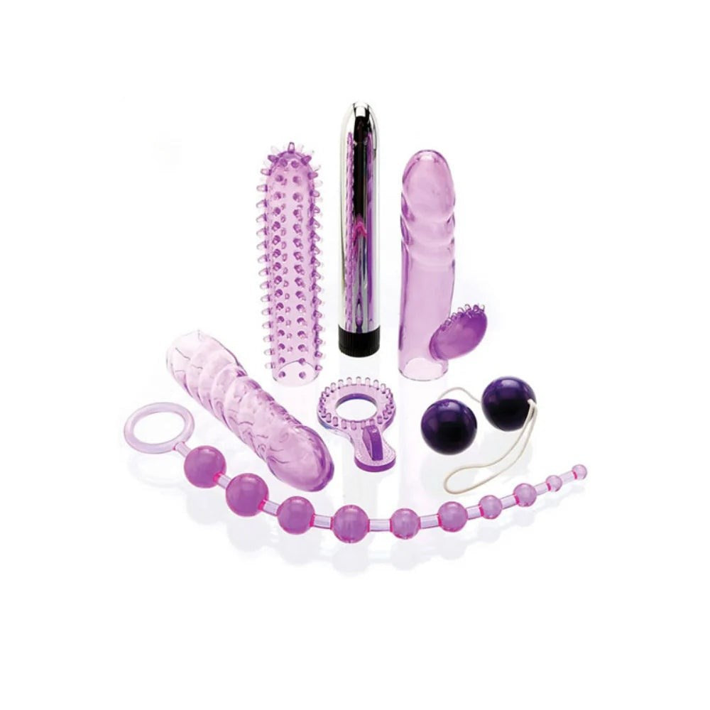 Adam & Eve Intimate Exploration 7 Piece Pleasure Set with Vibrator - - Sex Kits