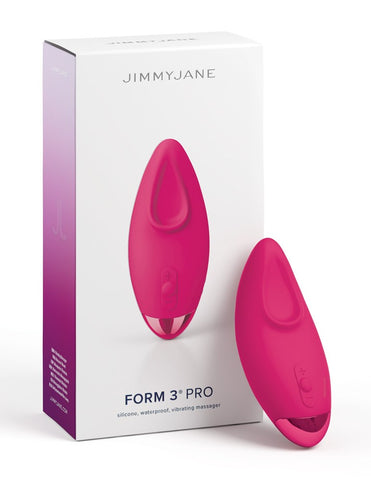 Pipedream Products JimmyJane Form 3 PRO Curved Clitoral Stimulator Vibrator - Clit Ticklers and Pulsators