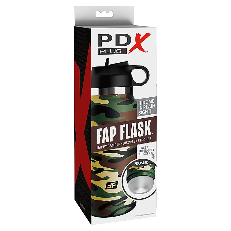 PDX Plus Fap Flask Happy Camper by Pipedream Products - Masturbators and Strokers