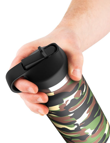 Pipedream Products PDX Plus Fap Flask Happy Camper Frosted Male Stroker - Masturbators and Strokers