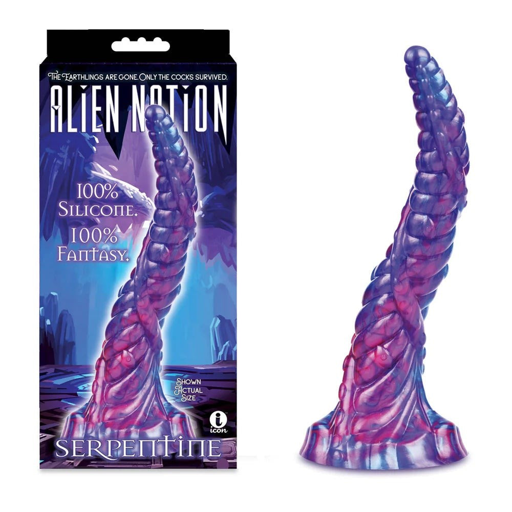 Icon Brands Ecstatic Odyssey AlienNation Serpentine Fantasy Dong 10+ Inches - - Realistic Dildos