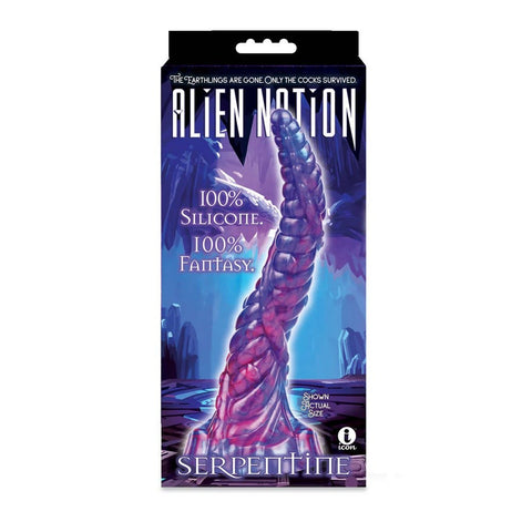 Icon Brands Ecstatic Odyssey AlienNation Serpentine Fantasy Dong 10+ Inches - Realistic Dildos