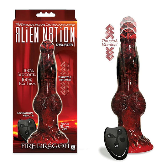 AlienNation Fire Dragon by Icon Brands - Harness Dildos