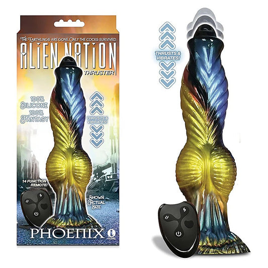 Alien Nation Phoenix Silicone Vibrator by Icon Brands - Harness Dildos