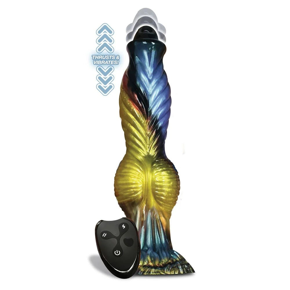 Icon Brands Alien Nation Phoenix Thrilling 9 Silicone Vibrator with Remote - Harness Dildos