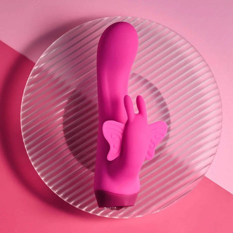 Evolved Selopa BUTTERFLY LOVE Rechargeable Vibrator Dual Motor Rabbit - Rabbit Vibrators