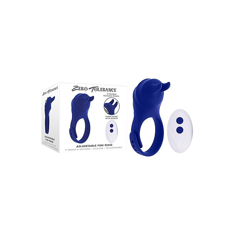 Zero Tolerance Adjustable Fun Remote Control Cock Ring - Cock Rings