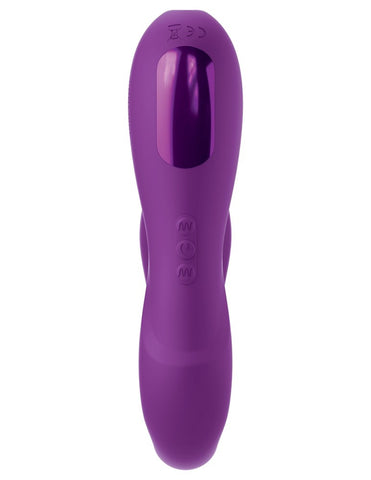 Pipedream Products JimmyJane Reflexx Rabbit 1 Dual Silicone Vibrator U Shape - Rabbit Vibrators