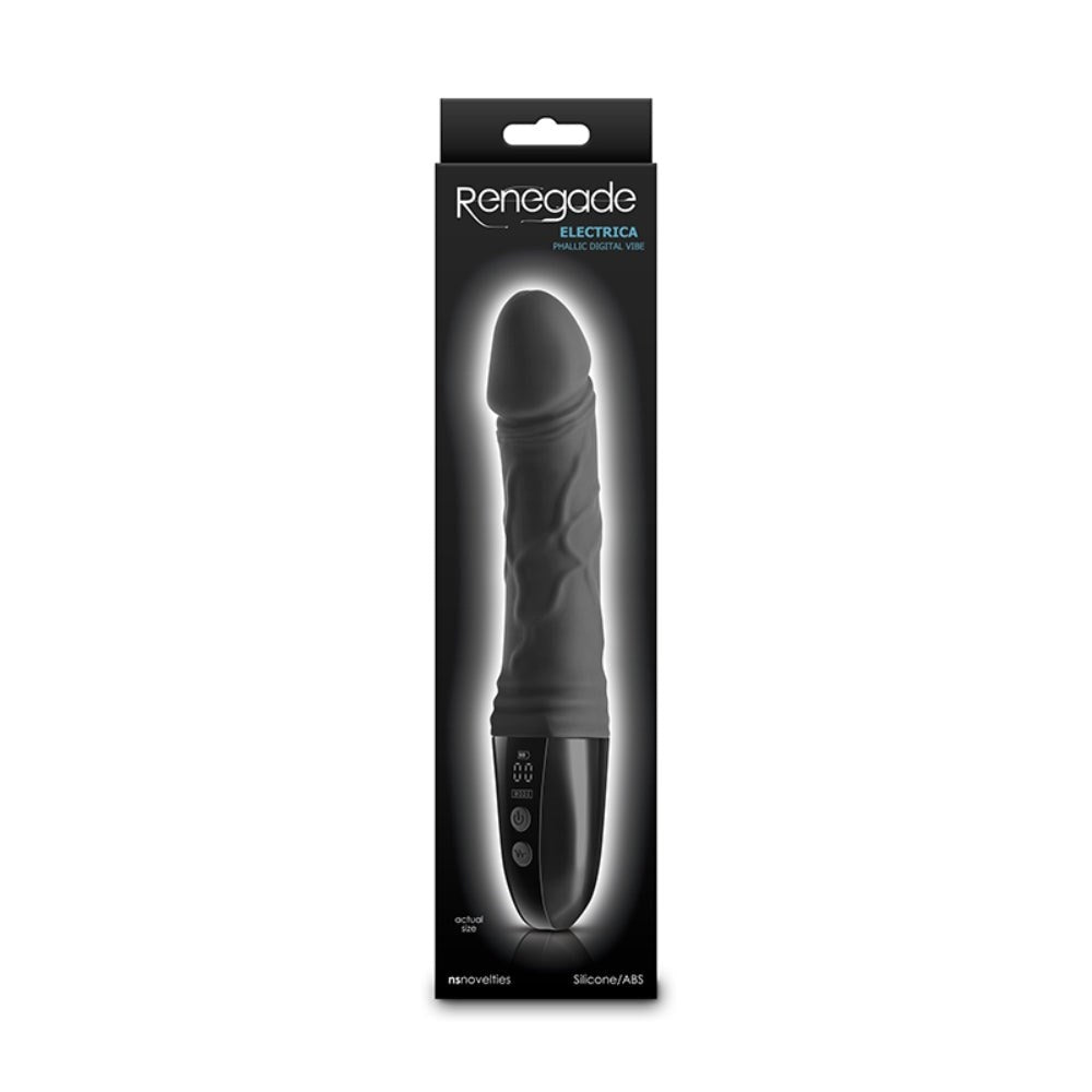 NS Novelties Renegade Electrica Rechargeable USB Vibrator Digital Display - - Realistic Dildos