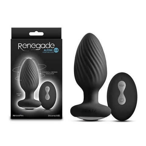 NS Novelties Renegade Alpine 2.0 Rechargeable Gyrating Anal Plug - Anal Vibrators
