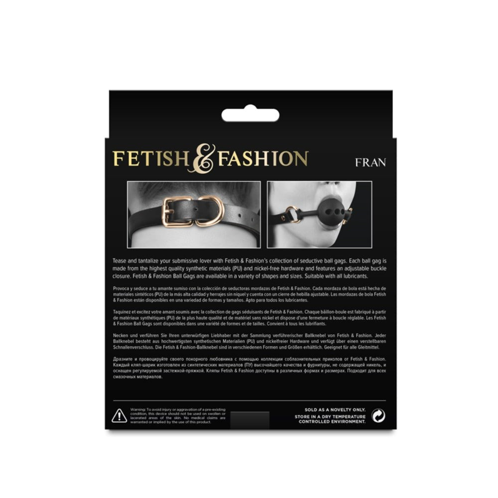 Fetish and Fashion Fetish & Fashion Fran BDSM Play Mouth Gag Premium Silicone - Bondage Gags and Bits