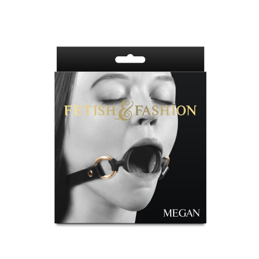Fetish and Fashion Megan BDSM Play Mouth Gag with Adjustable Silicone - Bondage Gags and Bits