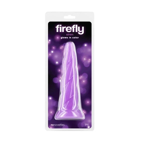 NS Novelties Firefly Siren Glow In Dark 19cm Anal Dildo TPE Material - Anal Dildos