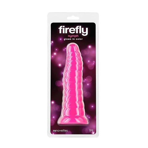 Firefly Nymph Glow In Dark Suction Cup Dildo by NS Novelties - Anal Dildos