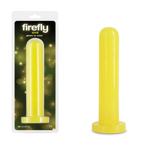 NS Novelties Firefly Thrill Glow in Dark 19.3 cm Large Dildo and Suction Base - Non-Realistic Dildos