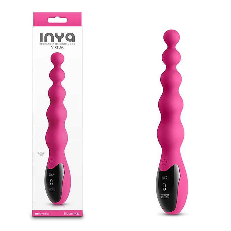 INYA Virtua USB Rechargeable Beaded Vibrator by NS Novelties - Anal Beads and Balls