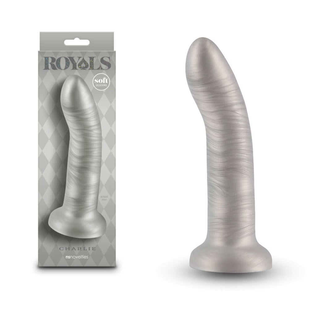 NS Novelties Shimmering Silicone Pleasure 7 Charlie Metallic Realistic Dong - - Realistic Dildos