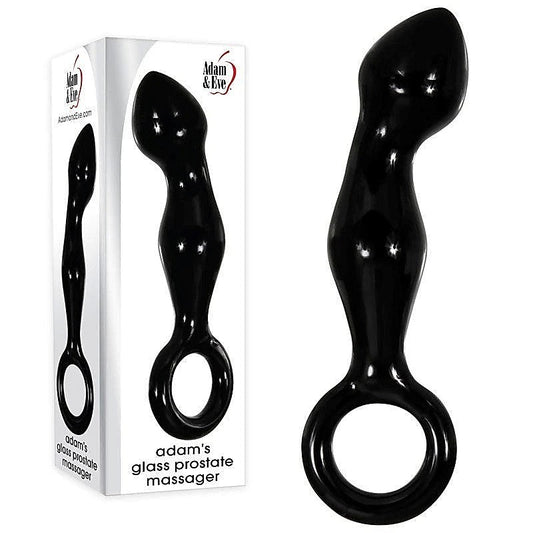 Sophisticated Black Glass Prostate Massager - Prostate Toys