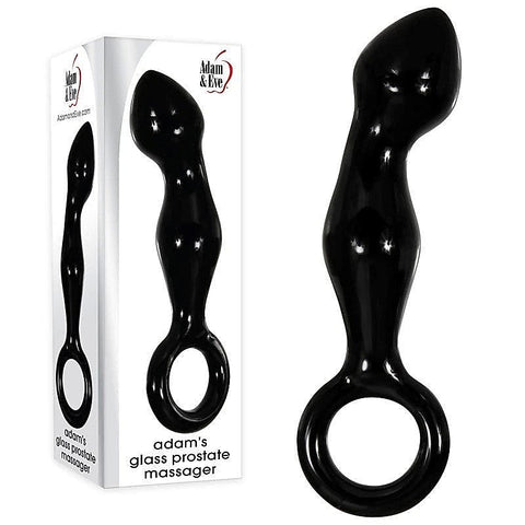Sophisticated Black Glass Prostate Massager - Prostate Toys